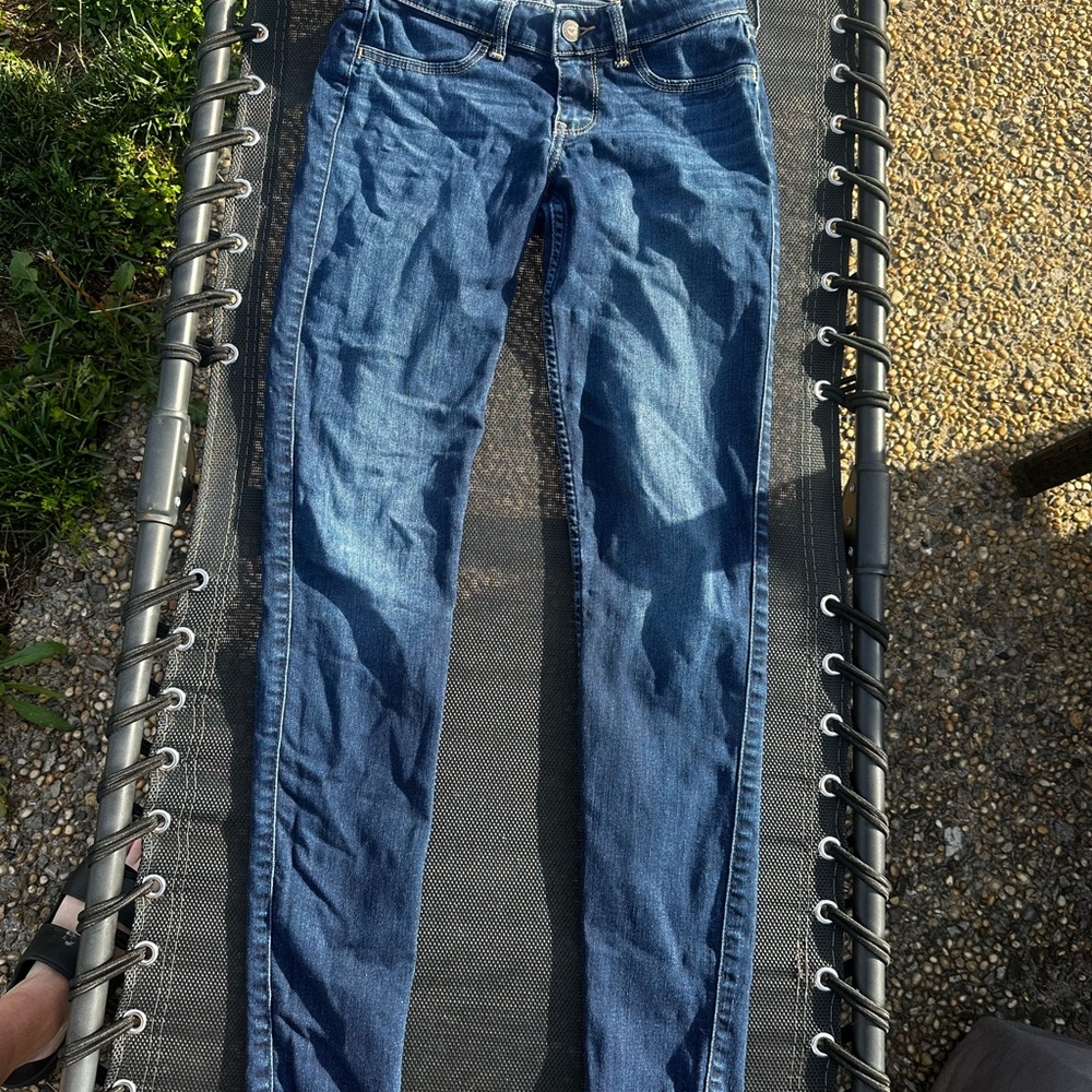 Hollister Blue Skinny Jeans with Classic Wash